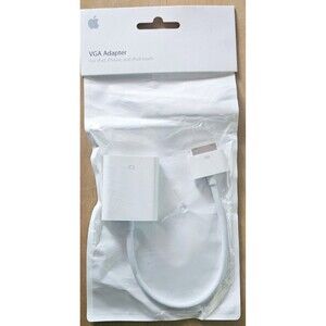 Apple A1368 VGA Adapter for iPad iPhone iPod 30-Pin Genuine OEM Sealed